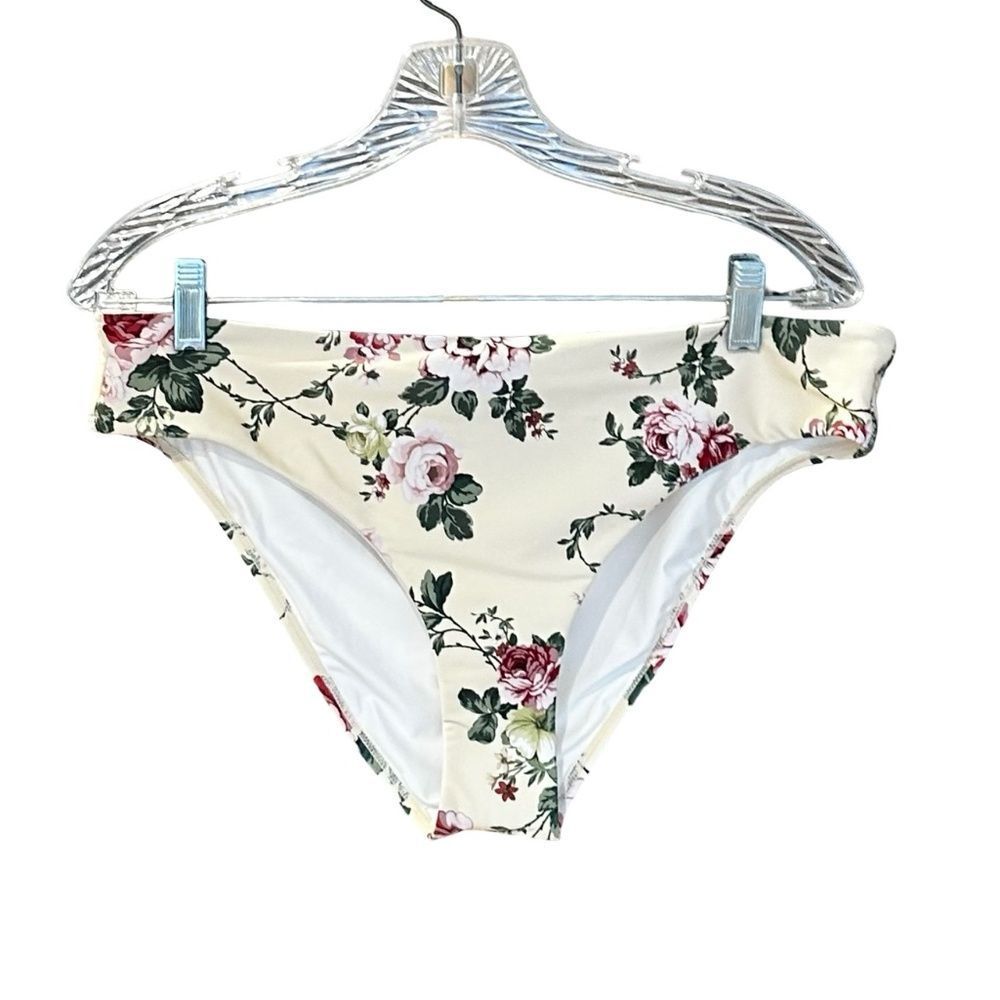 NWT Antonio Melani Style Bungalow Bikini Bottom Floral XL